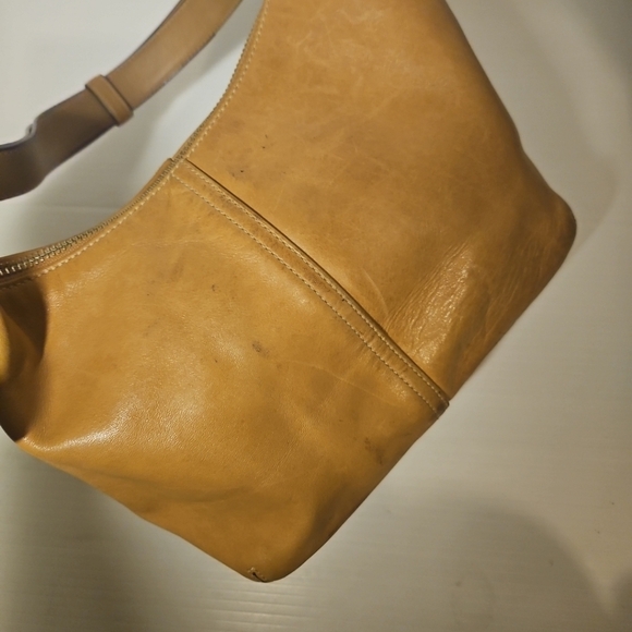 COACH Vintage Legacy British Tan Leather Convertible Shoulder Bag-9566 - Picture 6 of 14